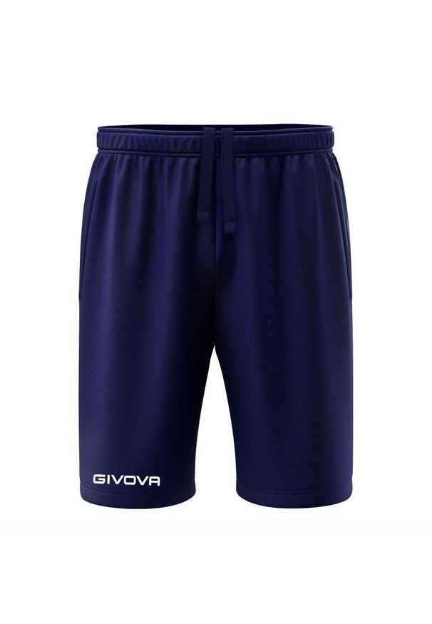 Givova One Niebieskie Szorty Sportowe dla Mężczyzn - Oddychające i Lekkie. Kolor: niebieski. Materiał: poliester. Długość: krótkie. Sezon: lato. Sport: fitness