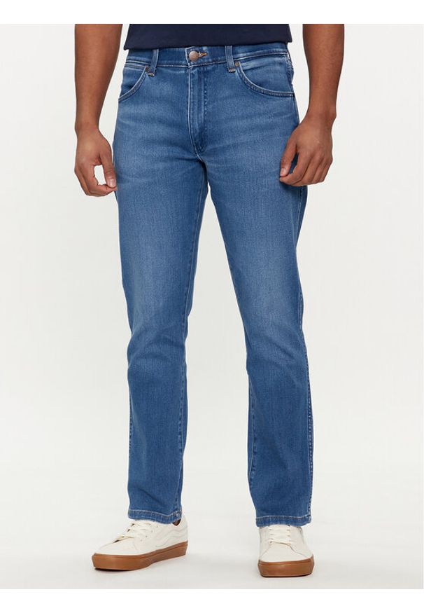 Wrangler Jeansy Larston 112350841 Niebieski Slim Fit. Kolor: niebieski