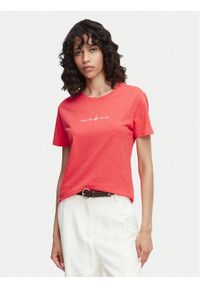 Beverly Hills Polo Club T-Shirt P-SS26W-TS6510 Koralowy Regular Fit. Typ kołnierza: polo. Kolor: pomarańczowy. Materiał: bawełna #1