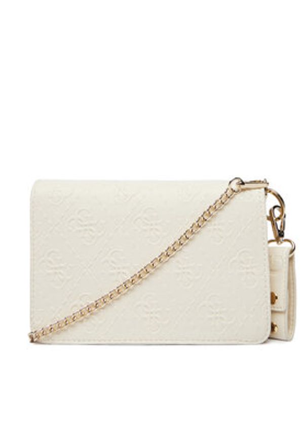 Guess Torebka J6RZ15 WGT10 Écru. Kolor: kremowy. Materiał: skórzane