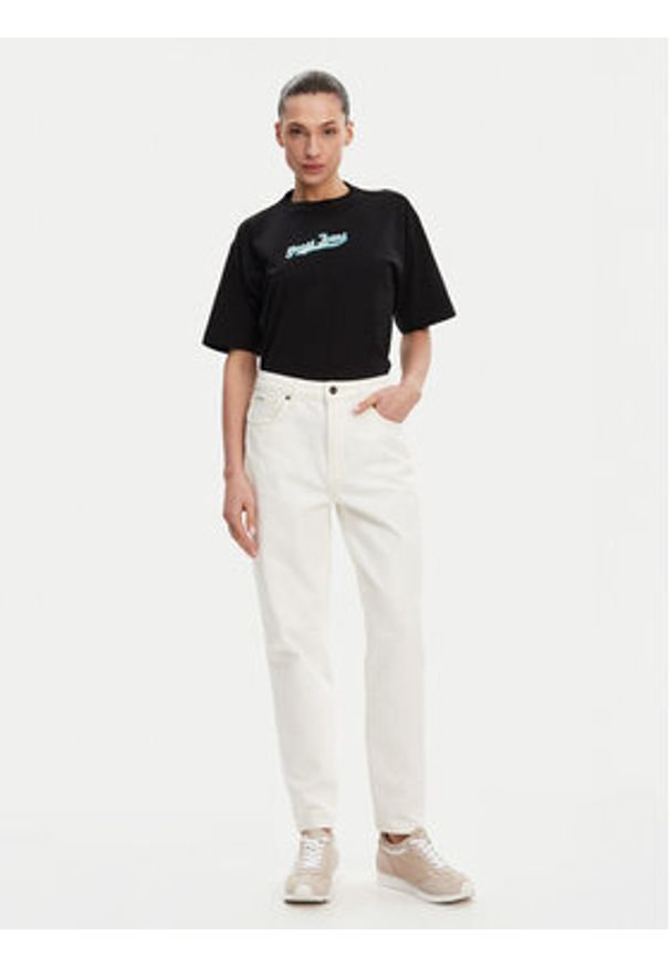 Guess Jeans T-Shirt W5GI29 K8HM0 Czarny Regular Fit. Kolor: czarny. Materiał: bawełna