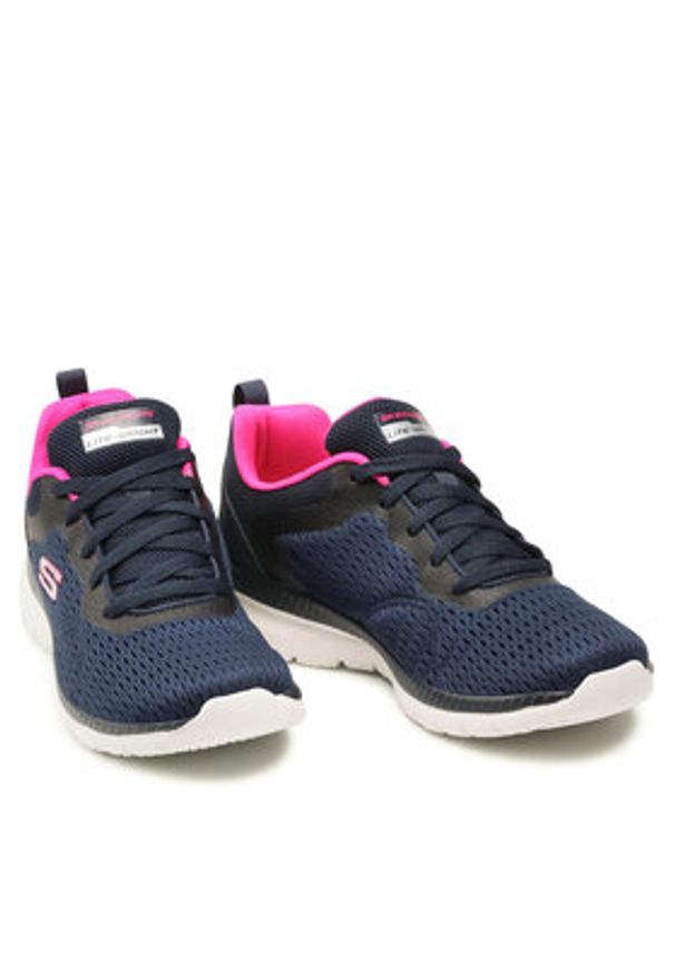 skechers - Skechers Sneakersy Quick Path 12607/NVHP Granatowy. Kolor: niebieski. Materiał: materiał