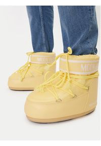 Moon Boot Śniegowce Mb Icon Low Nylon 80D1409340 Żółty. Kolor: żółty. Materiał: skóra #4
