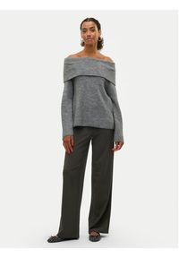 Vero Moda Spodnie materiałowe Berlin 10318454 Szary Wide Leg. Kolor: szary. Materiał: syntetyk #2