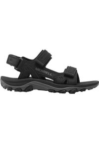 Sandały Trekkingowe Męskie Merrell Huttington Sport Convert. Kolor: czarny. Materiał: syntetyk. Sport: turystyka piesza