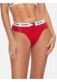 TOMMY HILFIGER - Tommy Hilfiger Stringi UW0UW05619 Czerwony. Kolor: czerwony. Materiał: bawełna