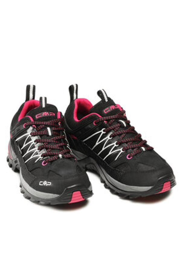 CMP Trekkingi Rigel Low Wmn Trekking Shoes Wp 3Q54456 Czarny. Kolor: czarny. Materiał: materiał