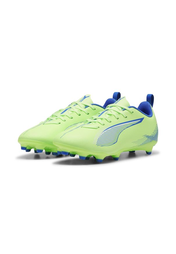 Puma - Młodzieżowe buty piłkarskie ULTRA 5 PLAY FG/AG PUMA. Kolor: żółty, biały, wielokolorowy, niebieski. Sport: piłka nożna