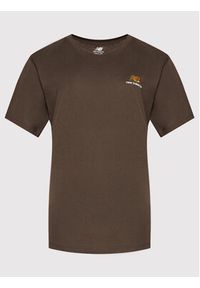 New Balance T-Shirt Unisex UT21503 Brązowy Relaxed Fit. Kolor: brązowy. Materiał: bawełna #6