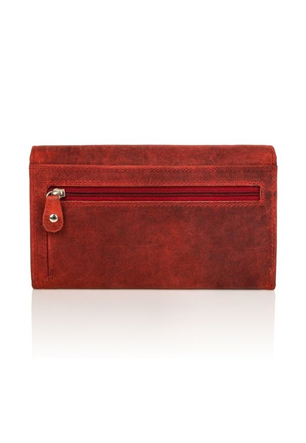 Zestaw prezentowy PAOLO PERUZZI ZUP-36-RD czerwony. Kolor: czerwony. Materiał: skóra