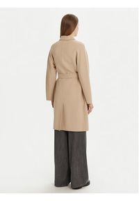 Weekend Max Mara Płaszcz wełniany Avenue 2515011021 Beżowy Regular Fit. Kolor: beżowy. Materiał: wełna #5