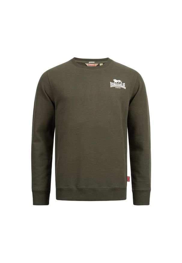 Bluza z okrągłym dekoltem Lonsdale Longridge. Kolor: zielony, biały, wielokolorowy