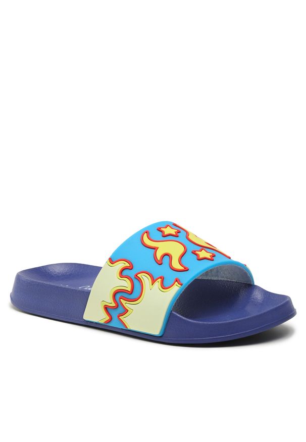 Happy-Socks - Klapki Happy Socks BLI114-9000 Niebieski. Kolor: niebieski