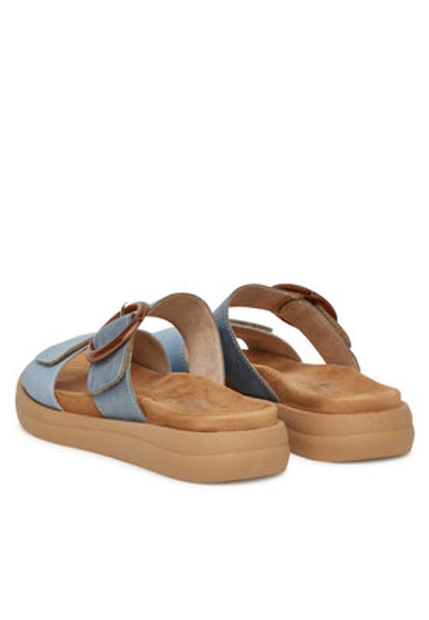 Remonte Klapki D2N51-10 Niebieski. Kolor: niebieski. Materiał: materiał