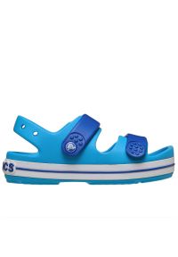 Sandały dziecięce Crocs Crocband Cruiser Sandal 209423-4MO - niebieskie. Kolor: niebieski. Materiał: materiał. Styl: sportowy #1