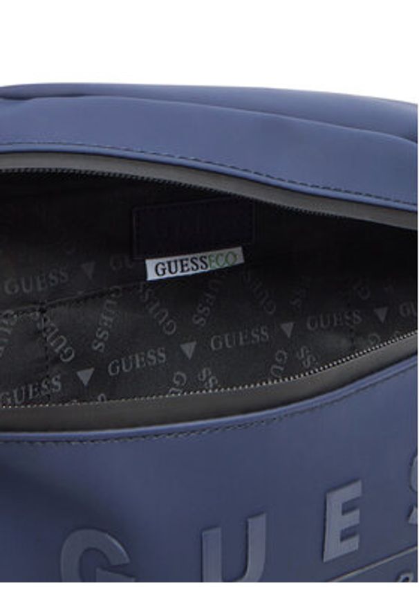 Guess Saszetka HMSOWR P5292 Granatowy. Kolor: niebieski. Materiał: skóra
