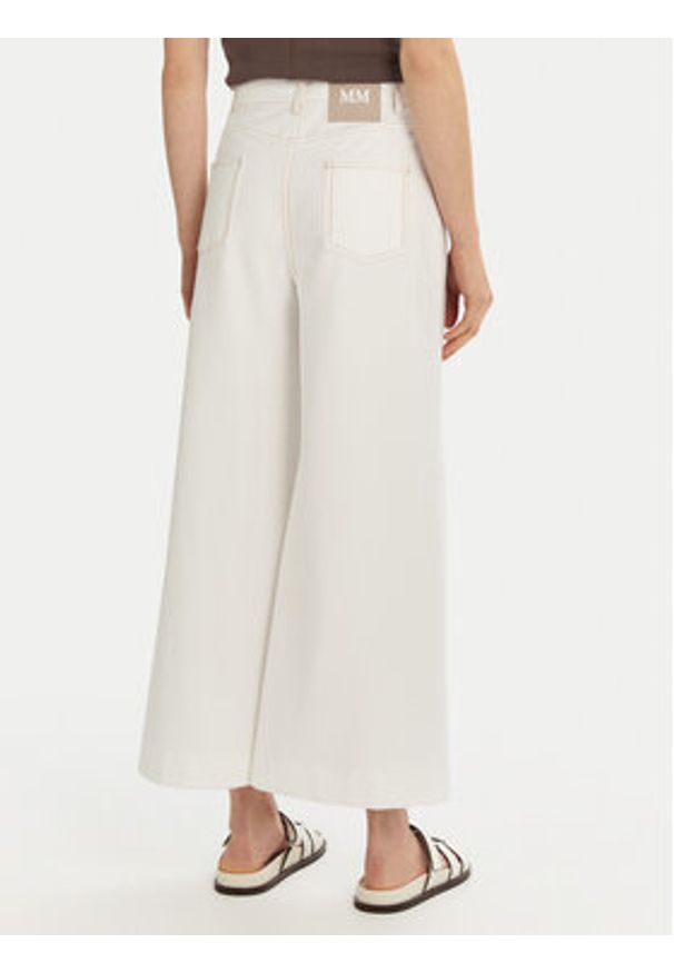 Max Mara Leisure Kuloty Fausto 2516781037 Biały Regular Fit. Kolor: biały. Materiał: bawełna, syntetyk