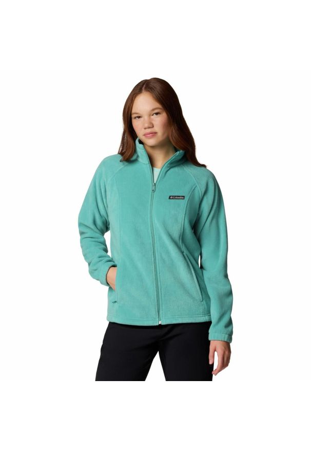 columbia - Bluza polarowa damska Columbia Benton Springs Full Zip rozpinana. Kolor: niebieski. Materiał: polar. Sport: turystyka piesza