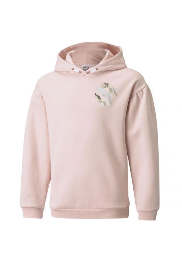 Puma - Bluza Z Kapturem Alpha Dla Dzieci. Typ kołnierza: kaptur. Kolor: różowy