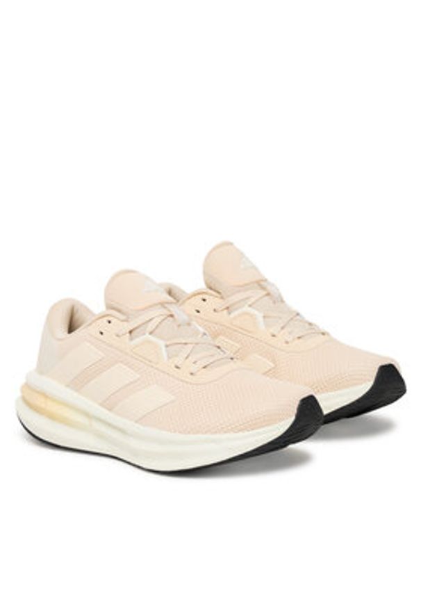 Adidas - adidas Buty do biegania Galaxy 7 JQ2606 Beżowy. Kolor: beżowy. Materiał: materiał