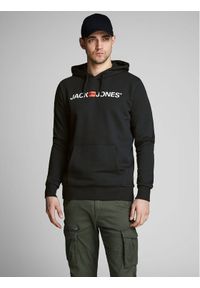 Jack & Jones Bluza Corp Old Logo 12137054 Czarny Regular Fit. Kolor: czarny. Materiał: bawełna