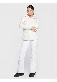 Roxy Bluza Tundra ERJFT04556 Biały Slim Fit. Kolor: biały. Materiał: syntetyk