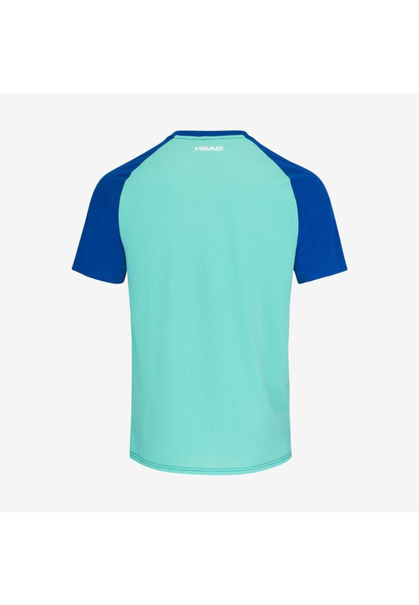 Head - T-shirt męski TOPSPIN. Kolor: niebieski. Długość rękawa: krótki rękaw. Długość: krótkie