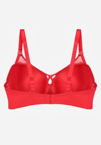 Renee - Czerwony Biustonosz z Koronki z Sercem z Cyrkonii Adrievianna. Kolor: czerwony. Materiał: koronka. Wzór: koronka #6