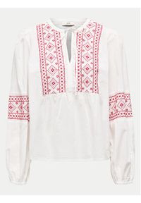 JDY Bluzka Lulu 15345478 Biały Regular Fit. Kolor: biały. Materiał: bawełna #5