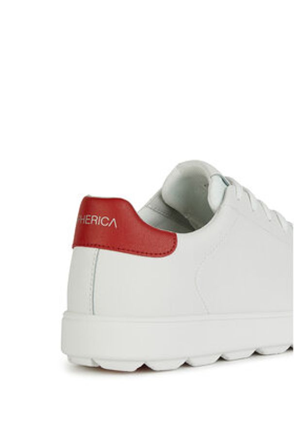 Geox Sneakersy U Spherica ECUB-1 U45GPA 0009B C0050 Biały. Kolor: biały. Materiał: skóra