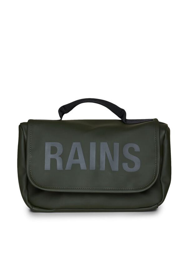 Rains Kosmetyczka Texel Wash Bag W3 16310 Zielony. Kolor: zielony. Materiał: materiał