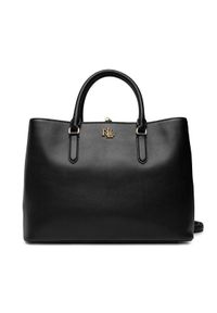 Lauren Ralph Lauren Torebka Marcy 36 431876724004 Czarny. Kolor: czarny. Materiał: skórzane #1