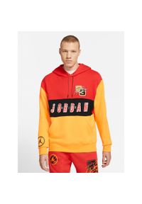 Nike - Bluza męska nike air jordan sport dna pullover hoodie chile red. Kolor: czerwony. Sport: bieganie #1