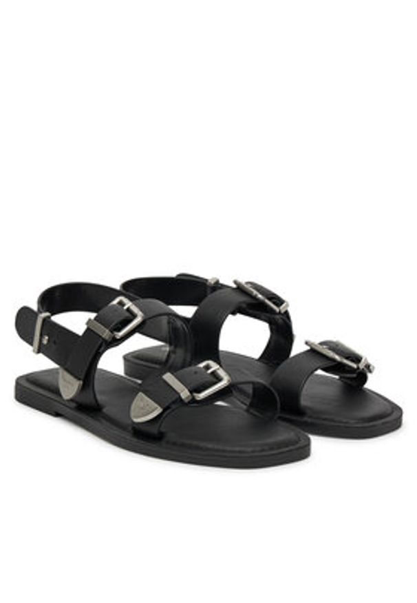 Pepe Jeans Sandały PLS90699 Czarny. Kolor: czarny. Materiał: skóra