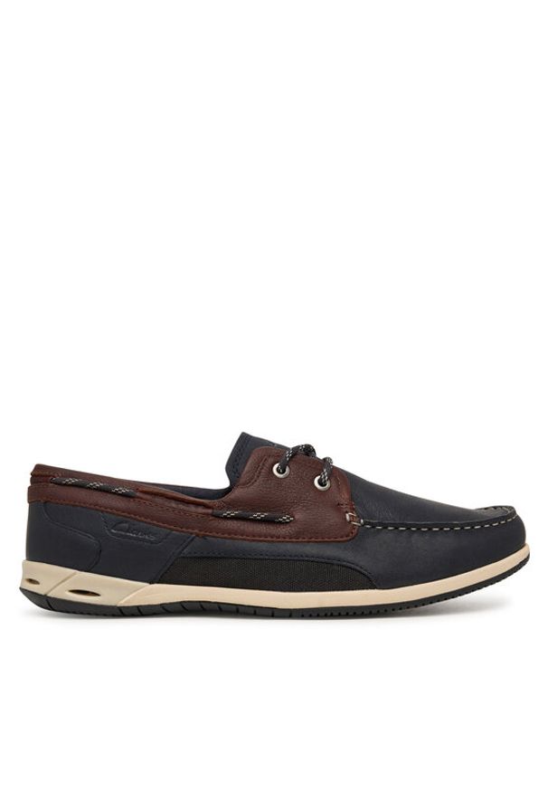 Clarks Półbuty Orson Sail 26186198 Granatowy. Kolor: niebieski. Materiał: skóra