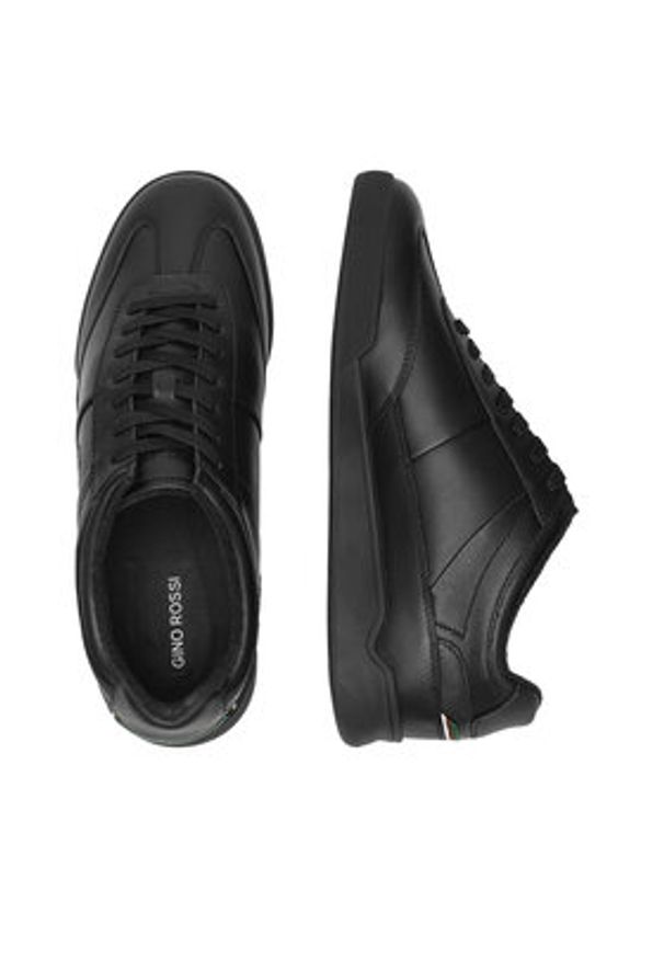Gino Rossi Sneakersy CARLO-01 124AM Czarny. Kolor: czarny. Materiał: skóra