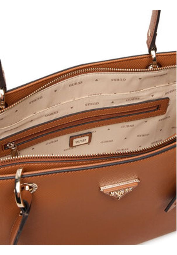 Guess Torebka Noelle II HWZG96 72250 Brązowy. Kolor: brązowy. Materiał: skórzane