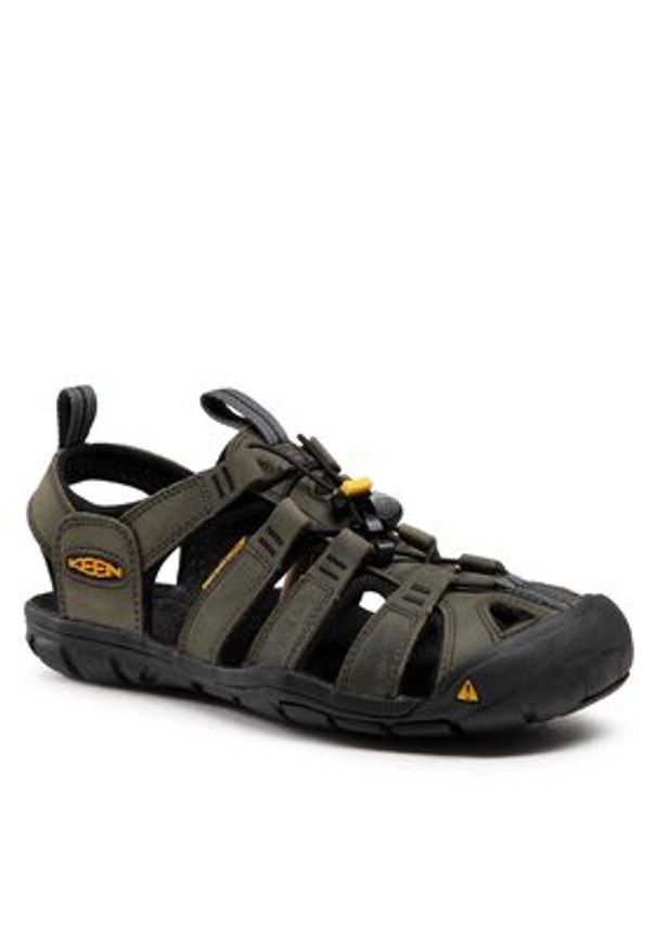 keen - Keen Sandały Clearwater Cnx Leather 1013107 Szary. Kolor: szary. Materiał: nubuk, skóra