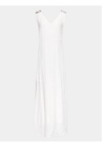 Fabiana Filippi Sukienka letnia ABD273W223 Biały Regular Fit. Kolor: biały. Materiał: wiskoza. Sezon: lato #6