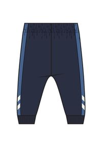 Spodnie dresowe dla niemowląt Hummel Mini Regular Block. Kolor: niebieski. Materiał: dresówka #1