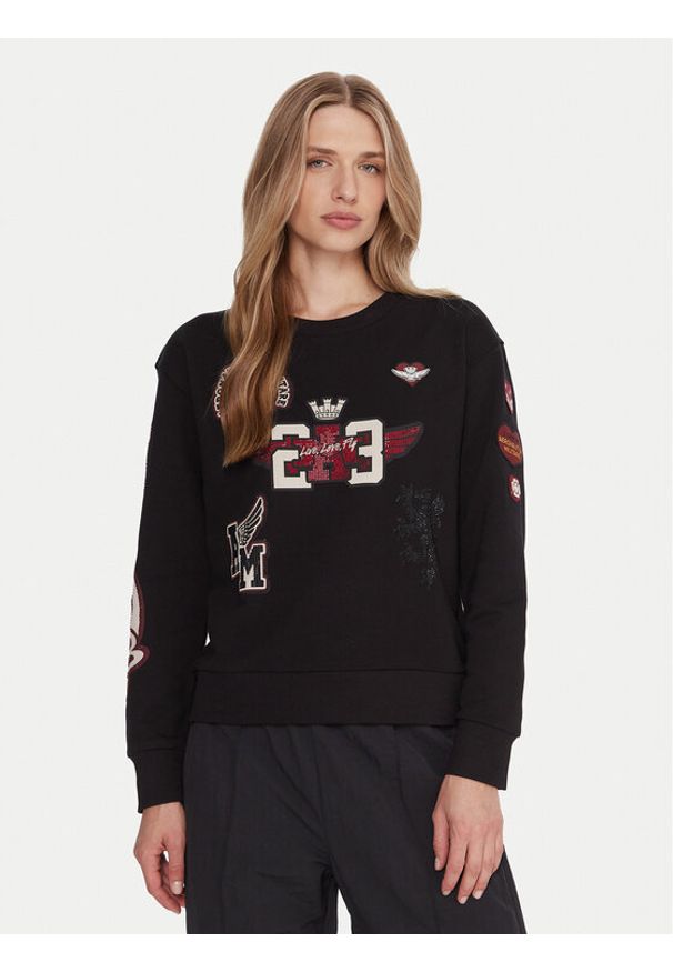 Aeronautica Militare T-Shirt 242FE1970DF567 Czarny Regular Fit. Kolor: czarny. Materiał: bawełna