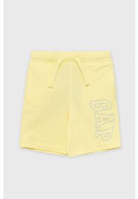 GAP szorty dziecięce kolor żółty regulowana talia. Okazja: na co dzień. Kolor: żółty. Wzór: nadruk. Styl: casual #1
