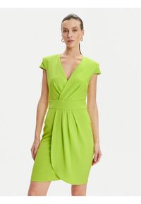 Rinascimento Sukienka koktajlowa CFC0117720003 Zielony Regular Fit. Kolor: zielony. Materiał: syntetyk. Styl: wizytowy