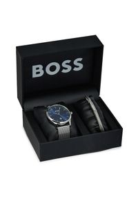 BOSS - Zegarek Boss. Kolor: srebrny