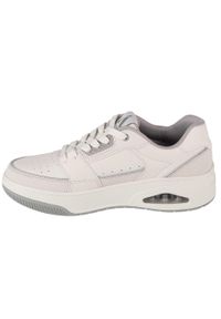 skechers - Buty sportowe Sneakersy męskie, Skechers Uno Court - Low-Post. Kolor: biały. Materiał: materiał, syntetyk, skóra. Szerokość cholewki: normalna. Sport: turystyka piesza