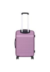 Ochnik - Komplet walizek na kółkach 19''/24''/28''. Kolor: fioletowy. Materiał: materiał, poliester, guma, kauczuk #4