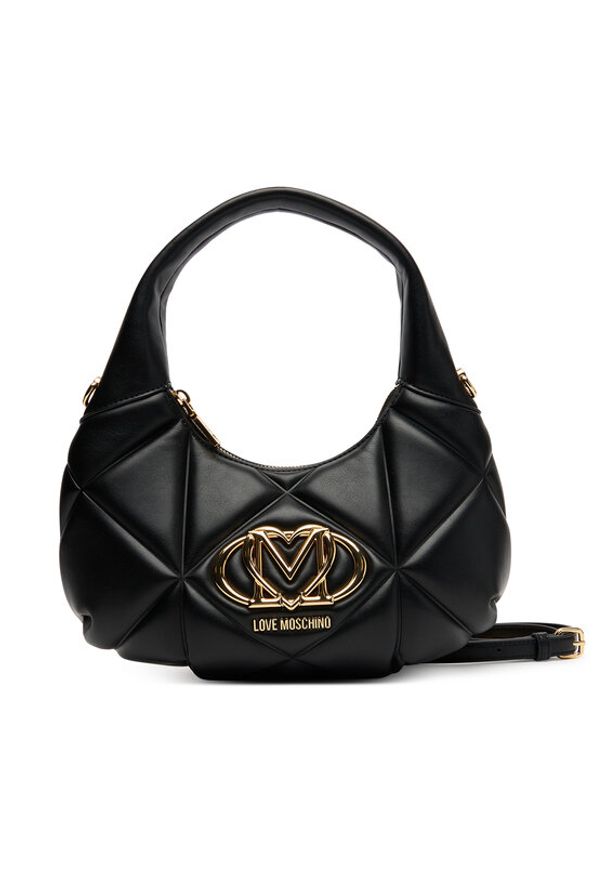 Love Moschino - LOVE MOSCHINO Torebka JC4039PP1NLC0000 Czarny. Kolor: czarny. Materiał: skórzane