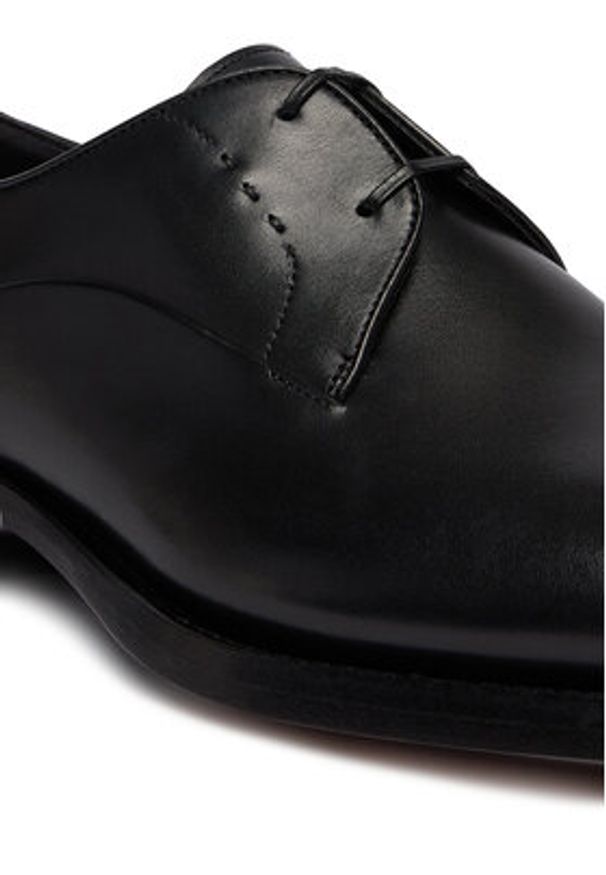 BOSS Półbuty Rill Derb 50549696 Czarny. Kolor: czarny. Materiał: skóra