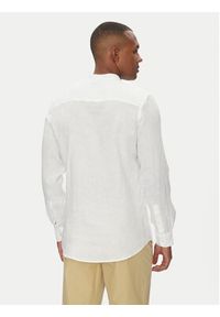 Aeronautica Militare Koszula 251CA1272CT3089 Biały Regular Fit. Kolor: biały. Materiał: len #4