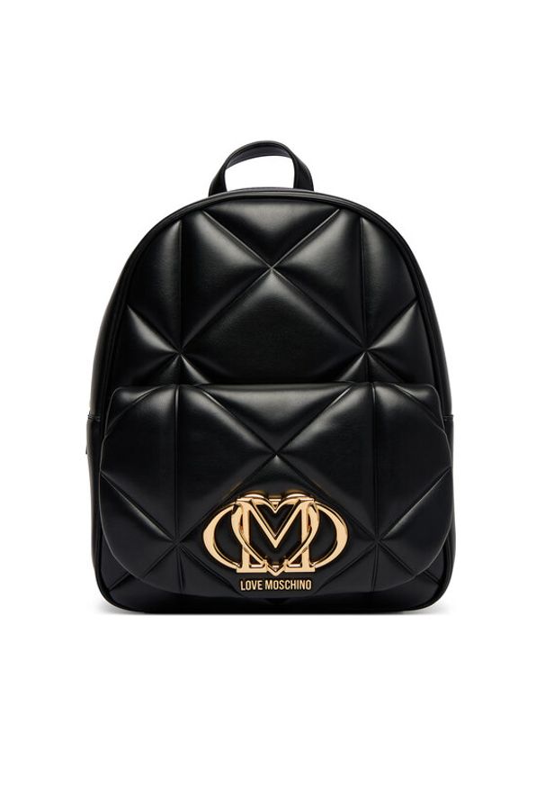 Love Moschino - LOVE MOSCHINO Plecak JC4037PP1OLC0000 Czarny. Kolor: czarny. Materiał: skóra